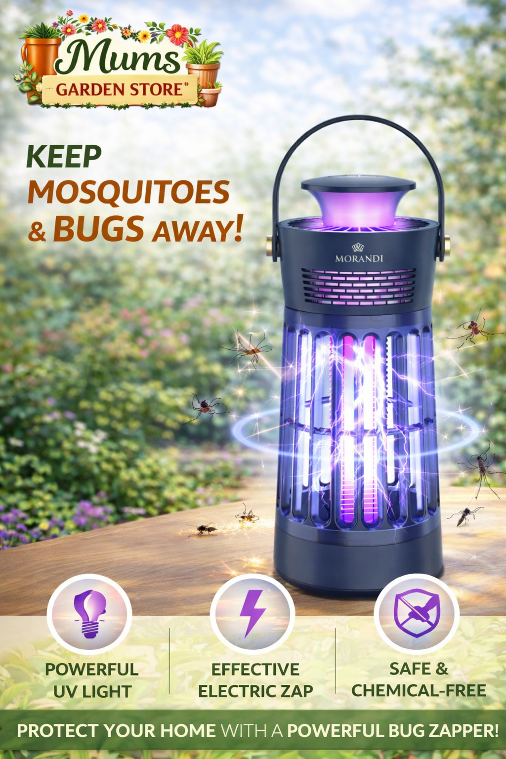 Electric Mosquito Killer. Outdoor Mosquito trap