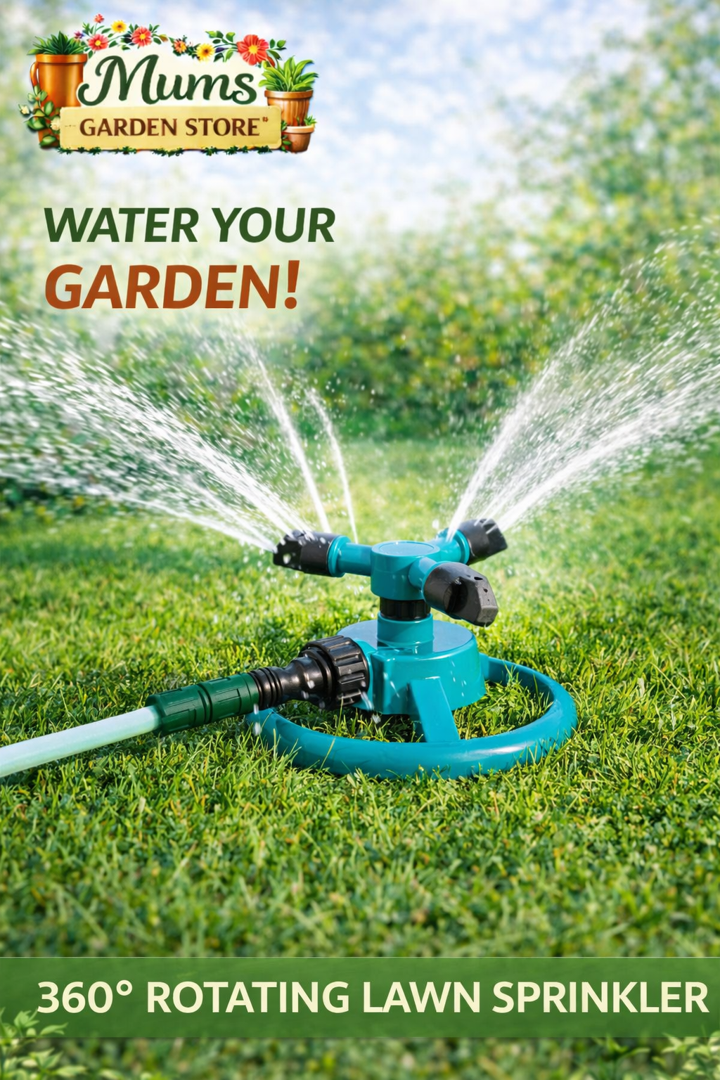 360 Degree automatic rotating water spray