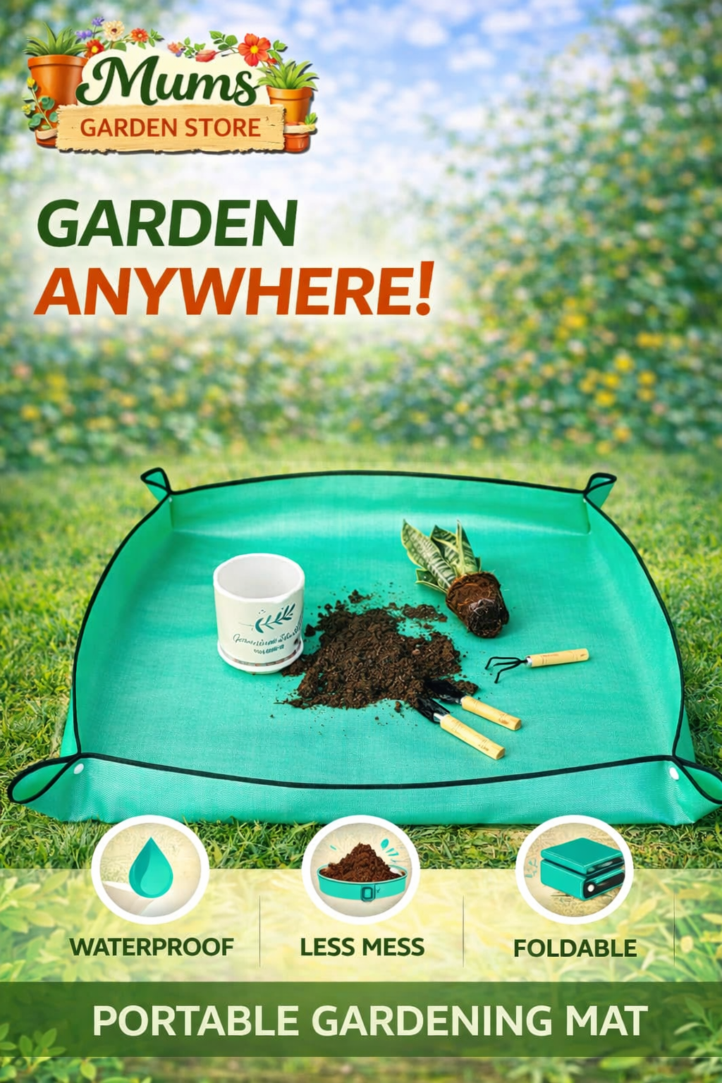 Planting Mat. Gardening and flower Pot tansplanting and waterproof mats