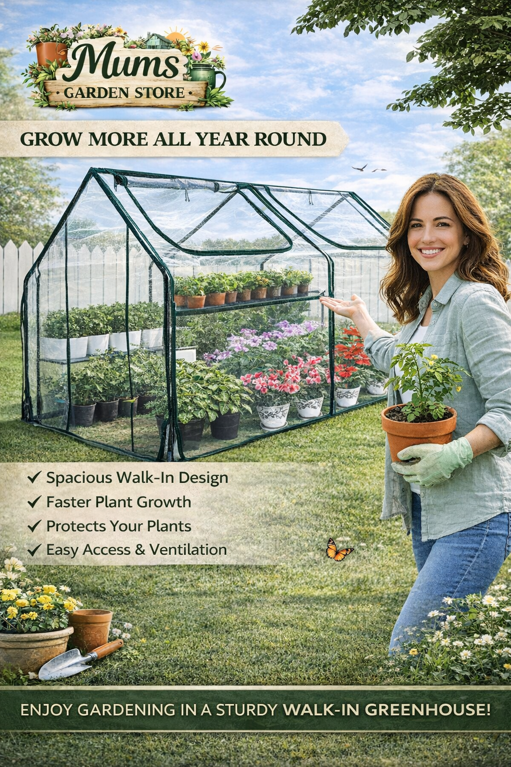 Greenhouse Garden Shed