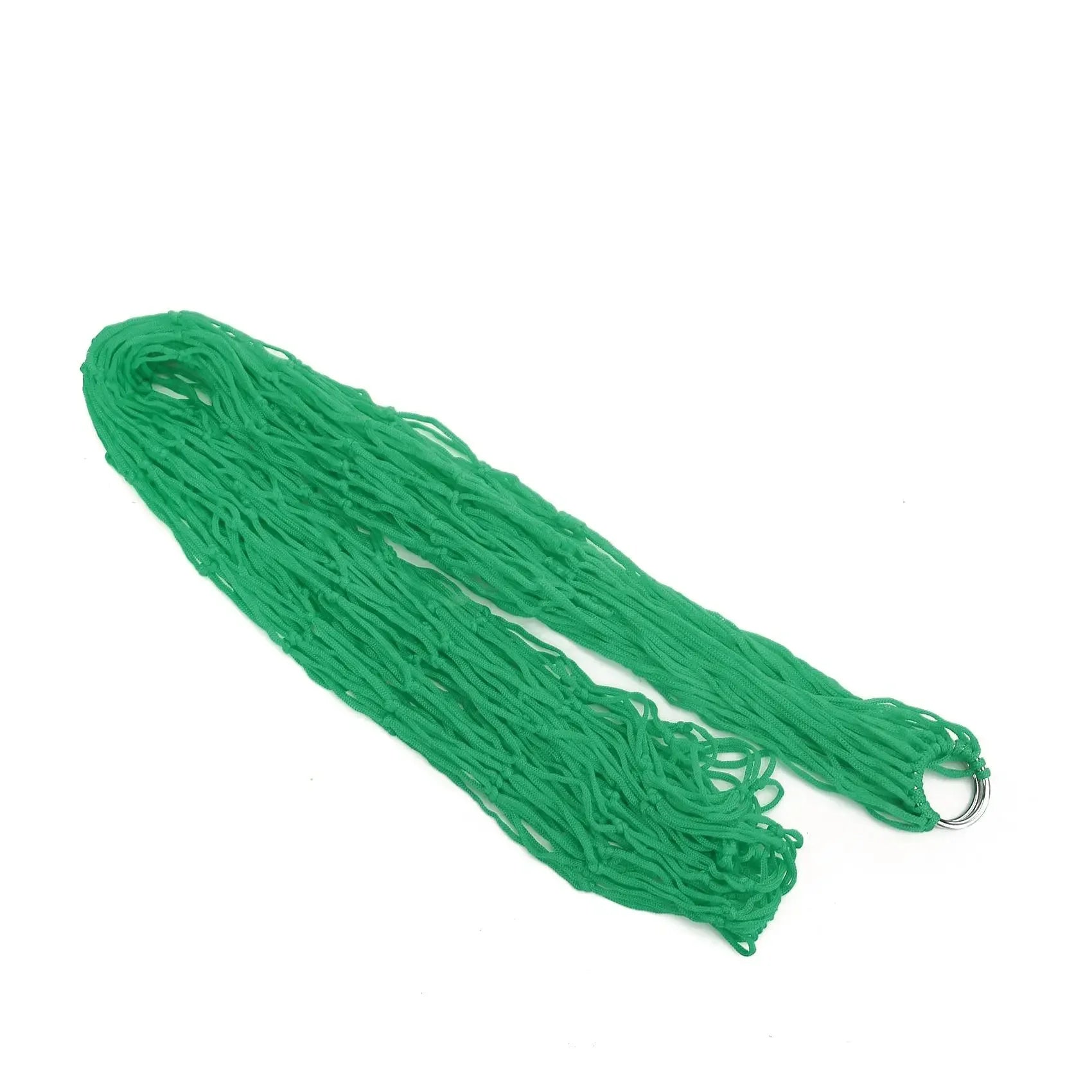 Outdoor Supplies Bold Mesh Hammock Nylon Rope Single Hammock Outdoor Furniture Camping