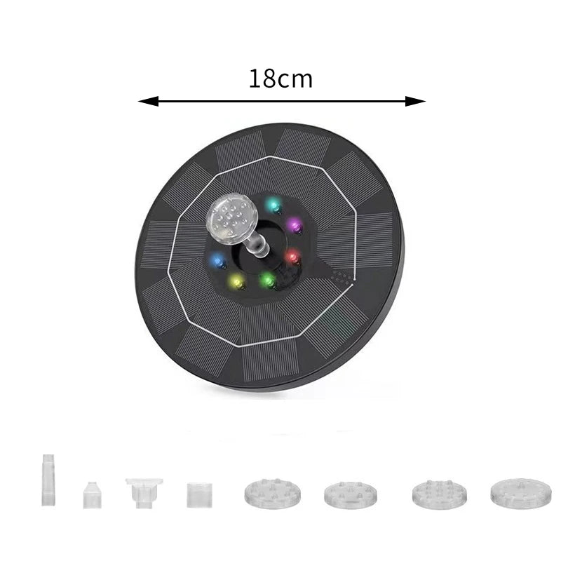 New Solar Fountain Creative Outdoor Garden Fountain Multi Functional Pond Swimming Pool Bird Baths Fountain Garden Decorations